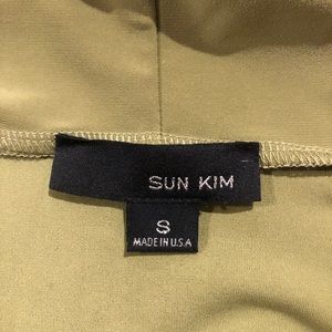 Beautiful olive green cowl neck tunic top